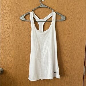 Nike White Racerback Tank Top